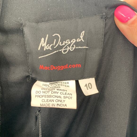 MAC DUGGAL Dress Size 10 Evening Gown Sequin Black One Shoulder NEW Sheath - Picture 4 of 8